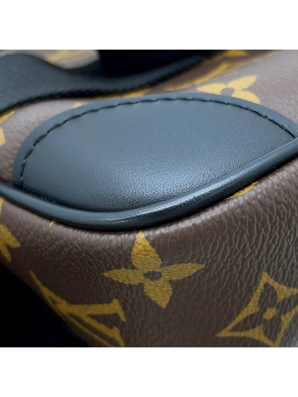 Louis Vuitton Shoulder Bag Monogram Macassar Archie Messenger Black